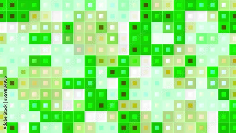 Poster colorful flashing squares in retro style. motion. retro computer background with flashing squares an