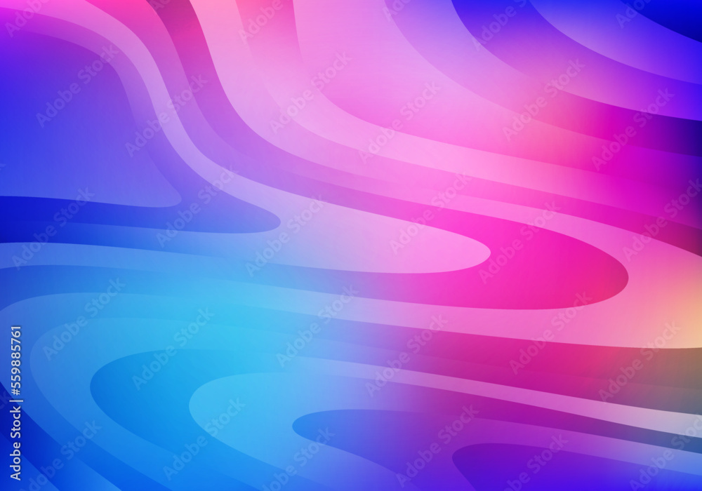 Poster Abstract Futuristic Background with Waves and Colorful Gradient. Light Glowing Effect. Vector Bg, Wallpaper, Backdrop
