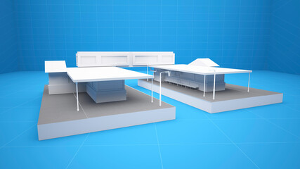 Service Station 3D