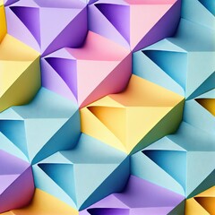 Obraz premium 3D render of the colorful blocks. 3D concept color art