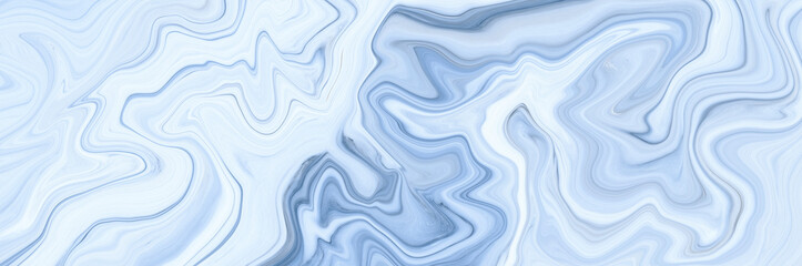 Marble rock texture blue ink pattern liquid swirl paint white dark that is Illustration panorama background for do ceramic counter tile silver gray that is abstract waves skin wall luxurious art ideas