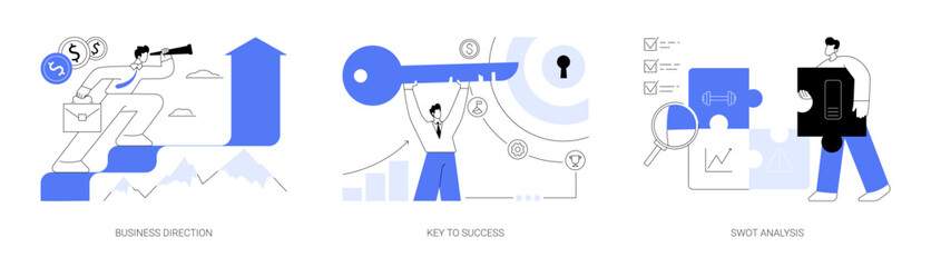 Company growth abstract concept vector illustrations. © Visual Generation