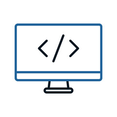 Monitor icon. sign for mobile concept and web design. vector illustration