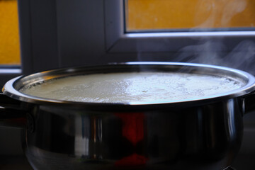 boiling creamed milk