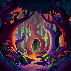 house in the forest  Generative AI
