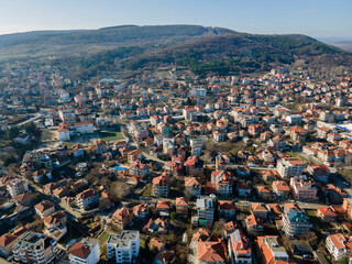 Obraz premium Aerial view of town of Obzor, Bulgaria