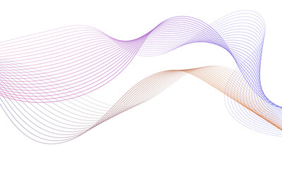 Abstract colorful luxury background with wave element for design.Digital frequency track equalizer.Stylized curved wavy line art background.Wave with lines created using blend tool.Vector illustration