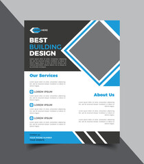 Corporate flyer template or new flyer design