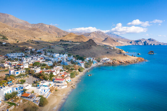 Lendas is a remote peaceful village in South Crete, with amazing rock formations, Greece.