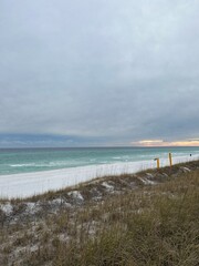 Upper view sunset on the Emerald Coast Florida 