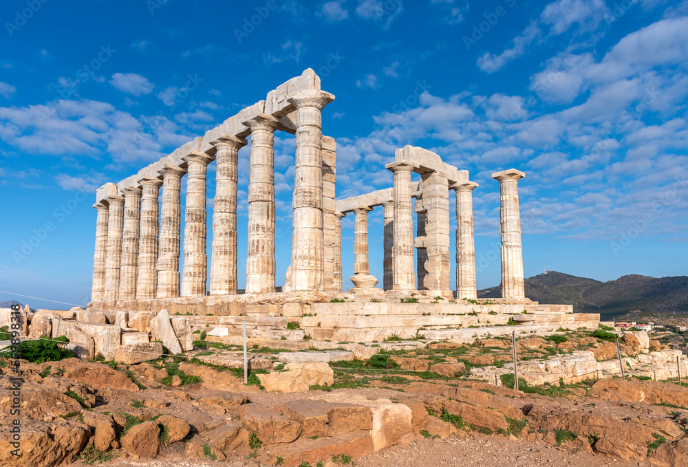 Canvas Prints the ancient temple of poseidon at sounion, attica, greece