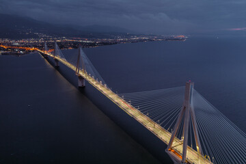 The Rio-Antirrio Bridge, officially the Charilaos Trikoupis Bridge, longest multi-span cable-stayed...