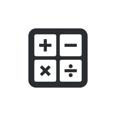 Calculator Icon Vector Illustration Template