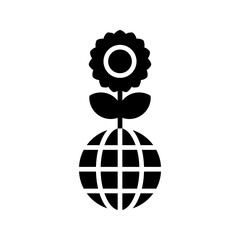 Ecology icon. sign for mobile concept and web design. vector illustration