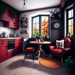 A cosy room - Generated by generative AI