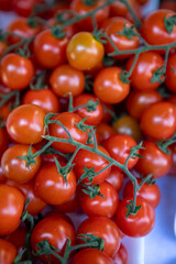 cherry tomatoes to sale on super market in Sao Paulo City, Brazil.