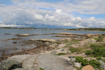Landscape of Stora Amundön island in Gothenburg, Sweden
