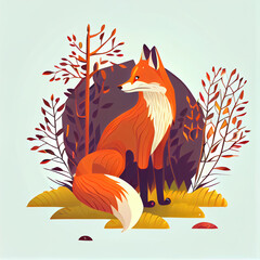 Obraz premium fox Generative AI