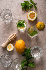 lemon and mint drink