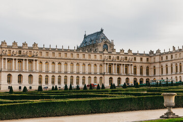Fototapeta na wymiar French city of Versailles. Versailles Palace and Museum