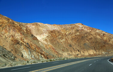 Colorful cliffs of Red Rock Canyon - Death Valley NP, California