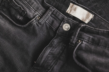 Blue jeans textures and colours with many details creating patterns and backgrounds 