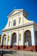 Fototapeta na wymiar Exterior of the church of the Holy Trinity in Trinidad, Cuba, Caribbean