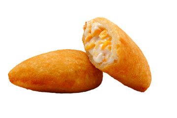 Brazilian snacks, traditional snacks for parties, Corn pastel