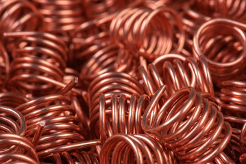 Raw material recycling industry, copper wire scrap