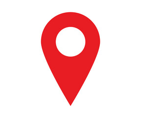 Location pin red icon 
