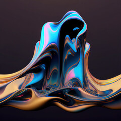 Ai Generative abstract Shape