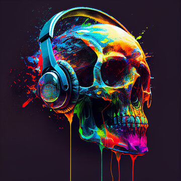 Skull Headphones Images – Browse 8,302 Stock Photos, Vectors, and Video |  Adobe Stock
