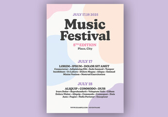 Music Poster Layout