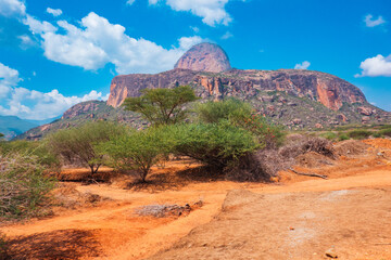 Scenic view of mountains at Ndoto Mountains Range in Ngurunit, Marsabit County, Kenya
