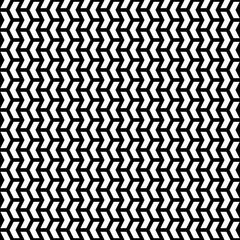 Fototapeta premium Seamless mosaic pattern. Zigzag figures ornament. Repeated puzzle shapes background. Arrows motif. Chevrons tiles wallpaper. Parquet backdrop. Digital paper, web design, textile print. Vector art work