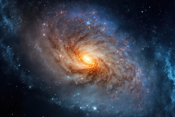 Fototapeta na wymiar galaxy of the Milky Way with stars. Generative AI