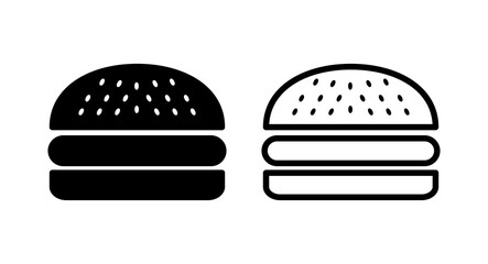 Burger icon vector illustration. burger sign and symbol. hamburger