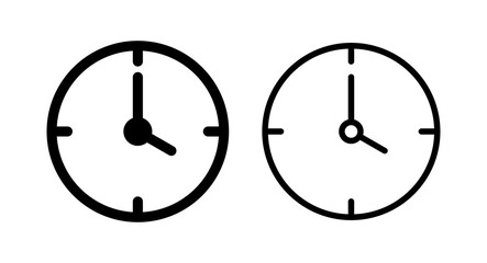 Clock icon vector illustration. Time sign and symbol. watch icon