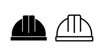 Helmet icon vector illustration. Motorcycle helmet sign and symbol. Construction helmet icon. Safety helmet