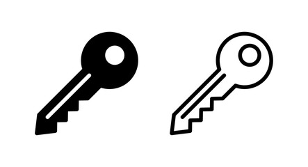 Key icon vector illustration. Key sign and symbol.