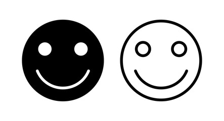 smile icon vector illustration. smile emoticon icon. feedback sign and symbol