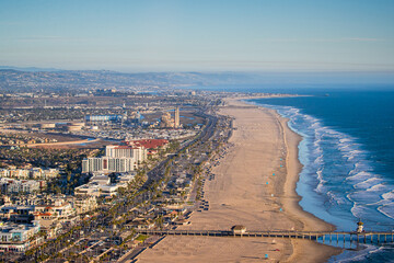 Huntington Beach & AES Power Station Aerial Photography