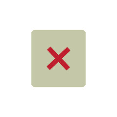 Obraz premium Mark Flat Icon