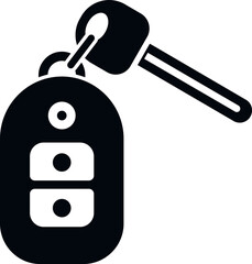 Car key button icon simple vector. Vehicle lock. Business mobile