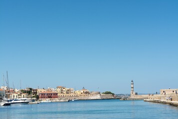 Fototapeta na wymiar Venezianischer Hafen in Chania, Kreta
