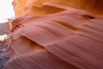 Sandstone rock formations at Waterhole Canyon, Arizona, USA