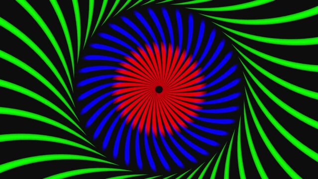 Psychedelic hypnosis trip video RGB