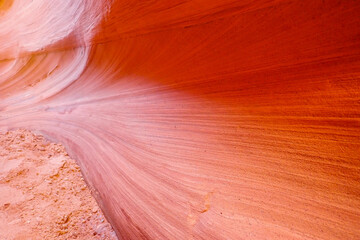 Sandstone rock formations in Waterhole Canyon, Arizona