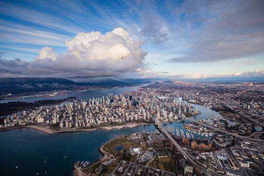 Downtown Vancouver Cityscape Aerial Photography