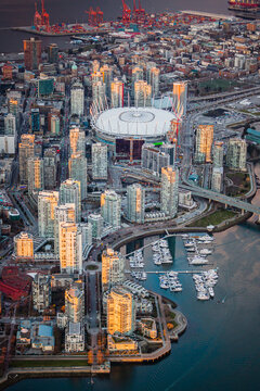 Downtown Vancouver BC Place Yaletown Aerial Photography
